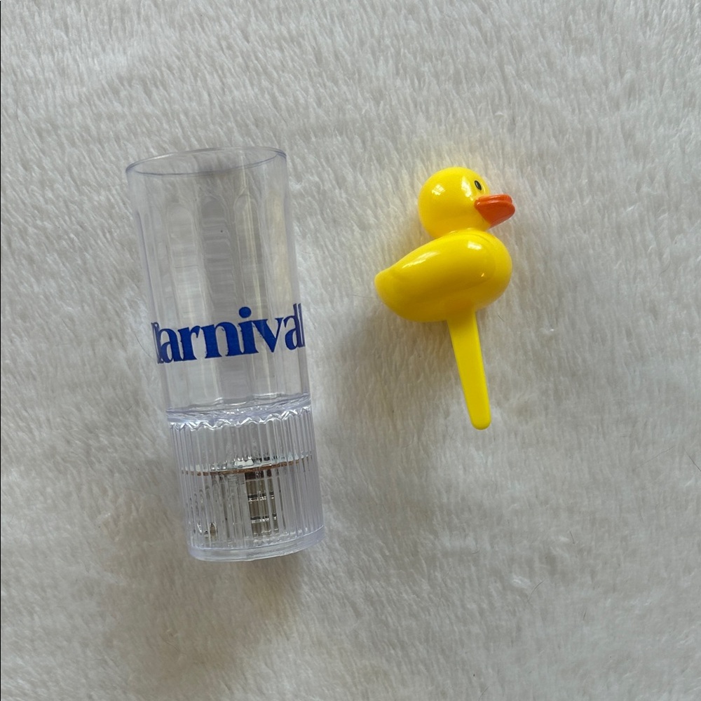 Carnival Flashing Shot Glass with Yellow Duck Topper